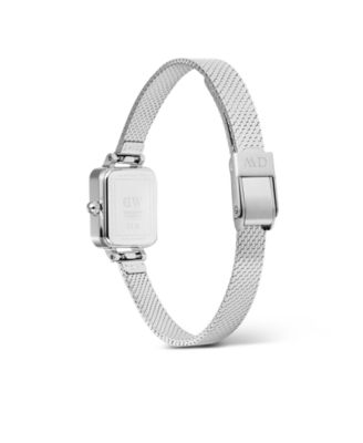 Women's Analog Silver Tone Stainless-Steel Watch, 16mm