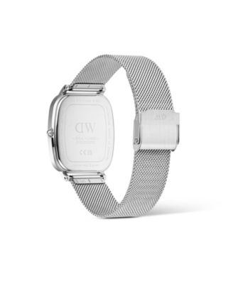 Men's Analog Silver Tone Stainless-Steel Watch, 32mm