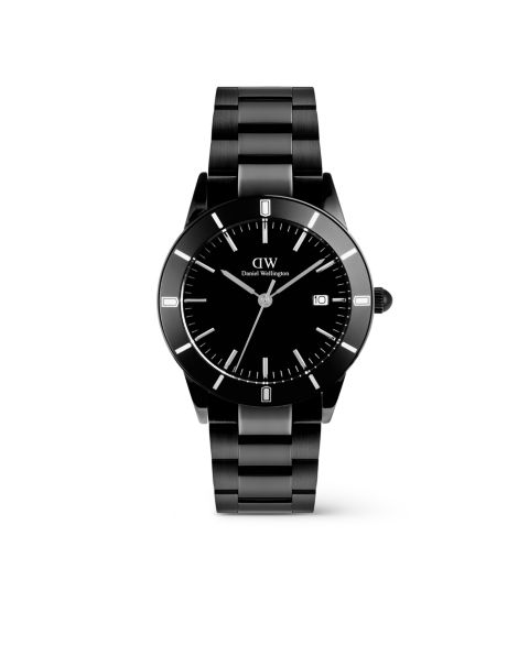 Мужские часы Daniel Wellington Analog Black Stainless-Steel Watch, 40mm