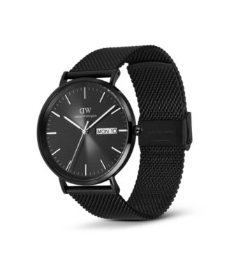 Men's Analog Black Stainless-Steel Watch, 40mm