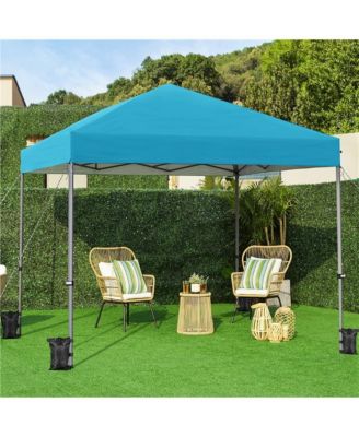 10x10FT Pop-up Canopy with One-Push-To-Lock Setup Mechanism, Beige