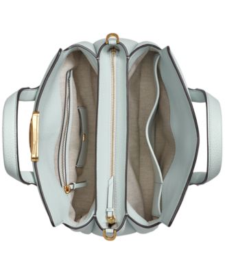 Amagansett Soft-Rolled Leather Satchel with Sculpted Magnet Closure