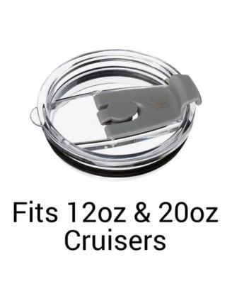 Spill-Proof Lid – Fits 12oz & 20oz Cruiser Tumblers for On-the-Go Use