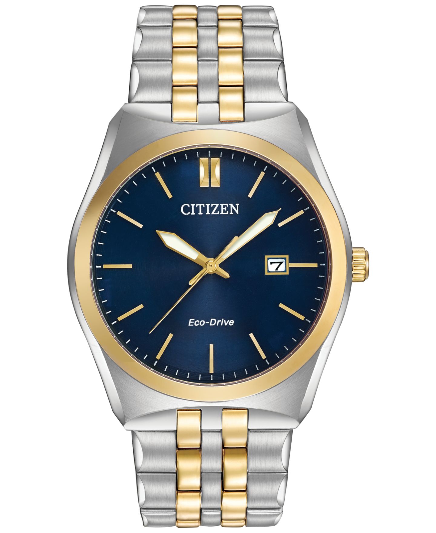 Мужские часы Citizen Eco-Drive Two-Tone Stainless Steel Bracelet Watch 40mm BM7334-58L — фото 1