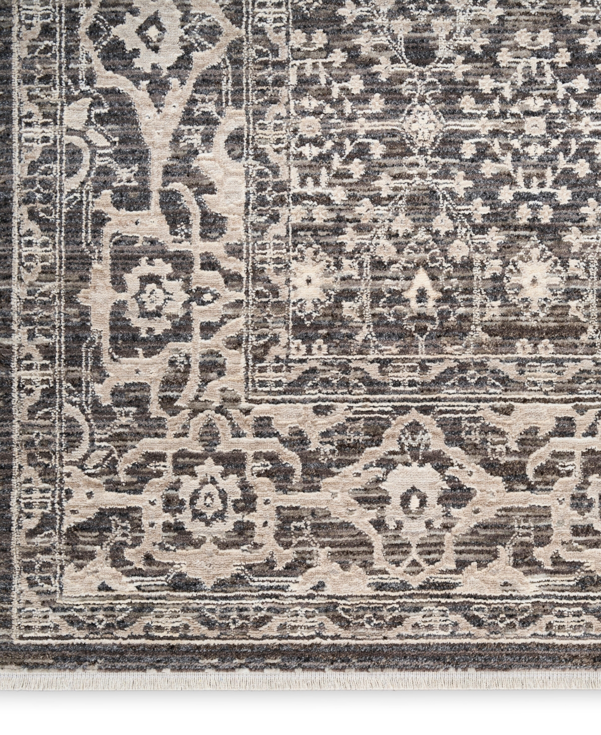Nourison Home Shadows Shw04 Runner Area Rug, 2'2 X 10' In Gray