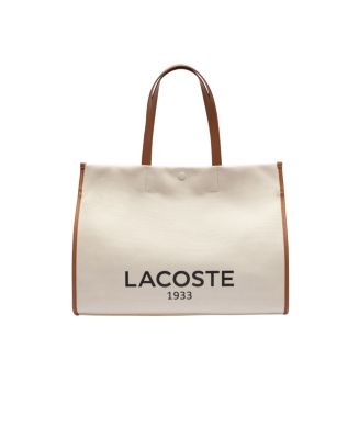LACOSTE☆HERITAGE CANVAS BAG Lacoste Large Heritage Canvas Tote Bag - Macy's