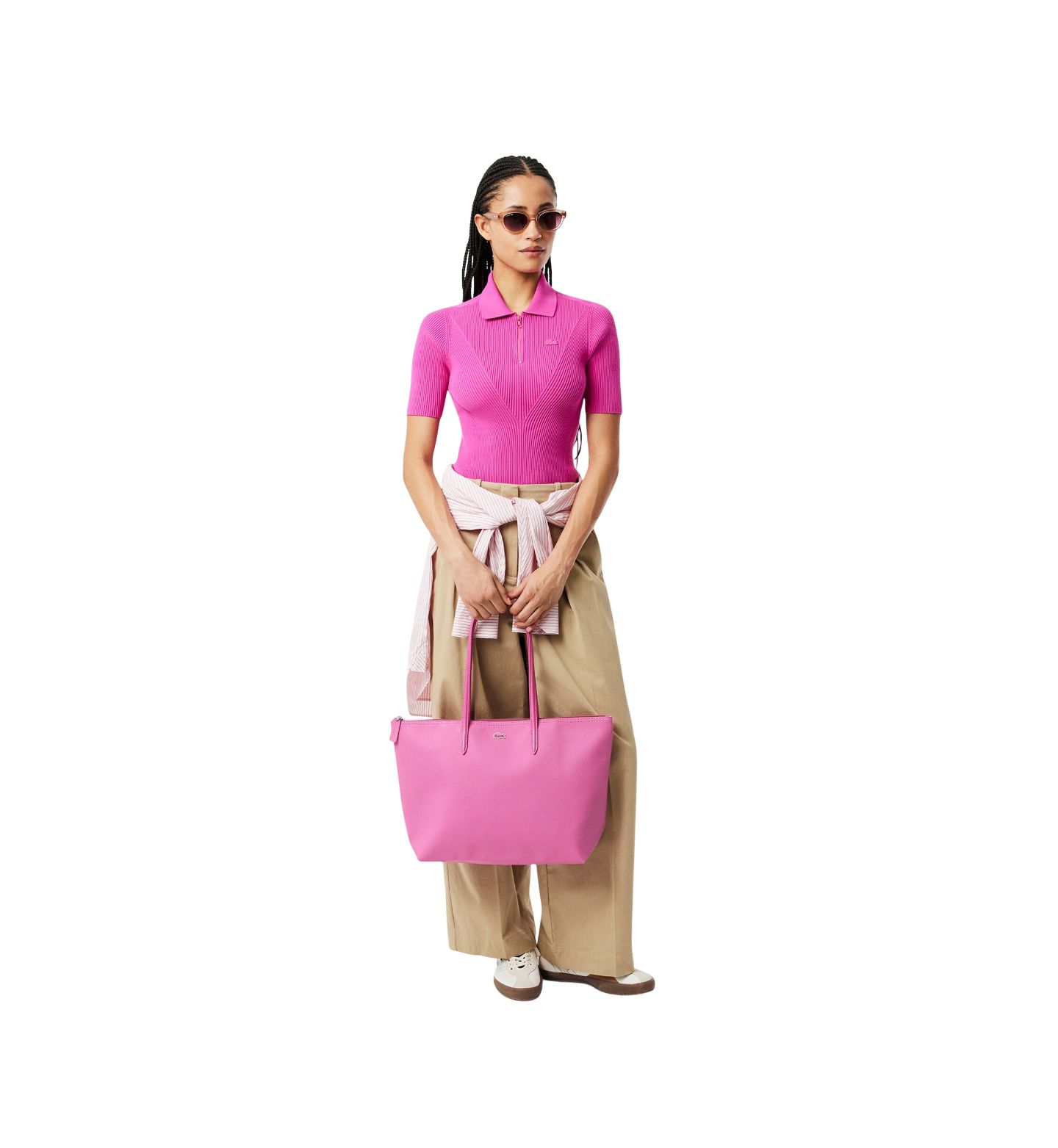 Женская сумка Lacoste Medium Shoulder, цвет: Malva — фото 4