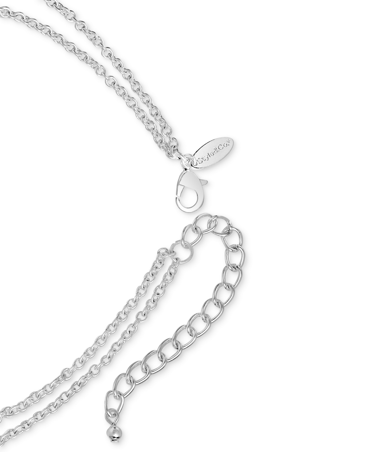 Style & Co Imitation Pearl & Bead Layered Statement Necklace, 18" + 3" Extender, Macy's Exclusive In Multi