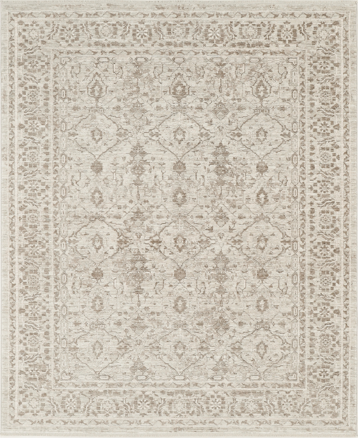 Nourison Home Shadows Shw05 5'3"x7'3" Area Rug In Neutral