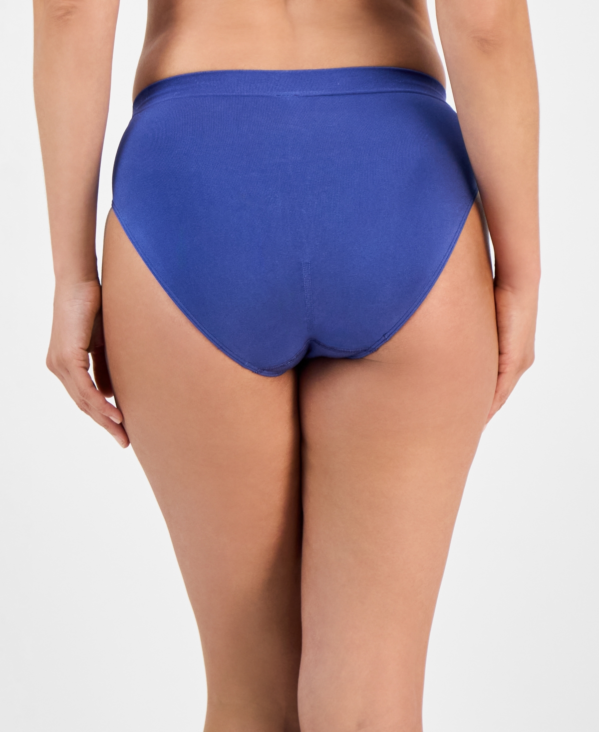 Wacoal B. Smooth Seamless High-cut Briefs In Blue