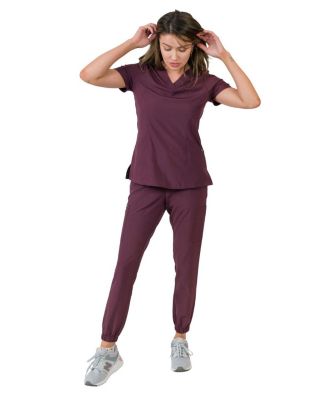 Women's Olivia 4 Pocket Top Gathered Jogger Pants Set