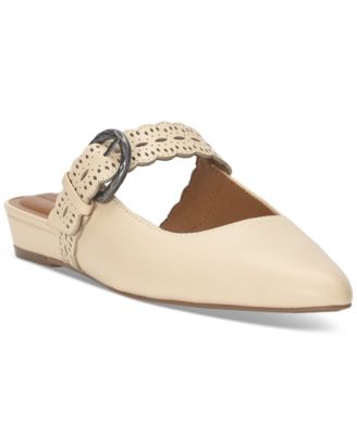Lucky Brand - Women's Nicona Eyelet Buckle Mule Flats
