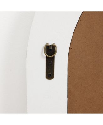 White Arch Rectangle 36-Inch Tall Wall Mirror, Accent and Vanity