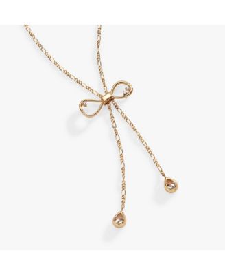 Coquette Bow Slider Necklace