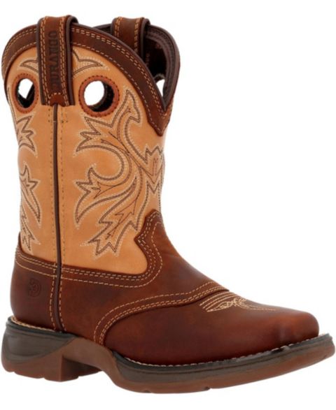 Детские ботинки Durango Lil Rebel by Big Kids Brown Tan Western Boot, цвет: Коричневый / Светло-коричневый