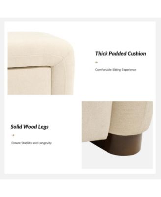 Alicia Modern Storage Bench with Side-opening Storage