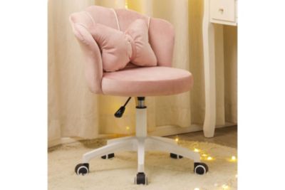 Modern Velvet Office Chair, 360 Swivel Adjustable Height Task Chair