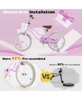 18 Inch Children Bicycle Adjustable Kids Bike with Double Brake System