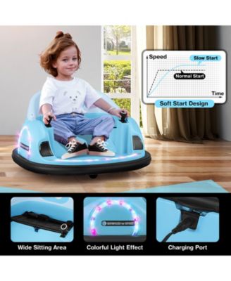 12V 360° Ride on Bumper Car for Toddlers with Remote Control