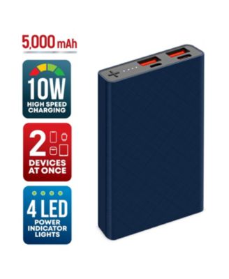 5,000mAh Rapid Charging Multi-Port Slim Power Bank