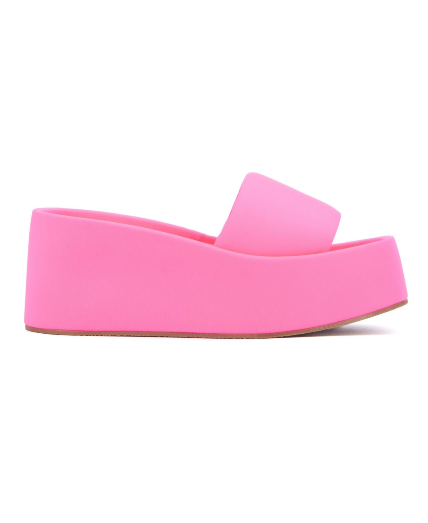 Женские сандалии Olivia Miller Uproar Wedge Sandal, цвет: Неоновый розовый — фото 5