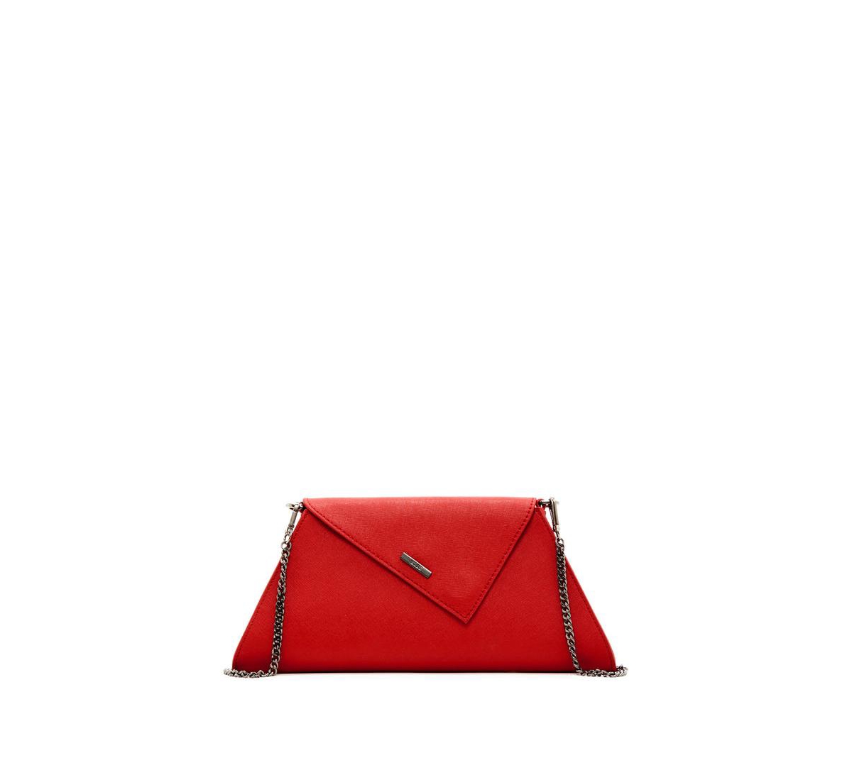 Red Clutch Bag Leather Clutch Purse Crossbody Evening Purse Unique Women's Red Handbag