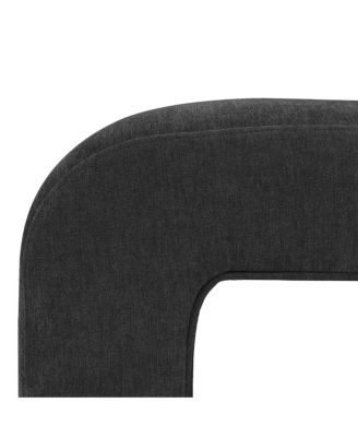 47" Velvet Upholstered Waterfall Bench, Modern Bed Bench for Living Room or Entryway