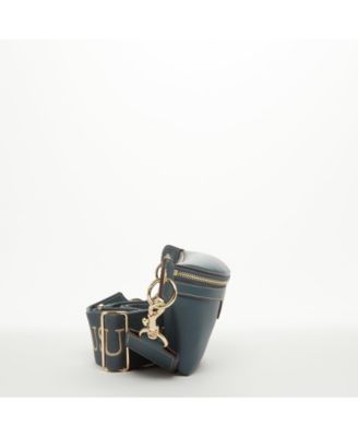 Chest Sling Bag Shoulder Sling Bag Small Blue Leather Crossbody Sling Bag