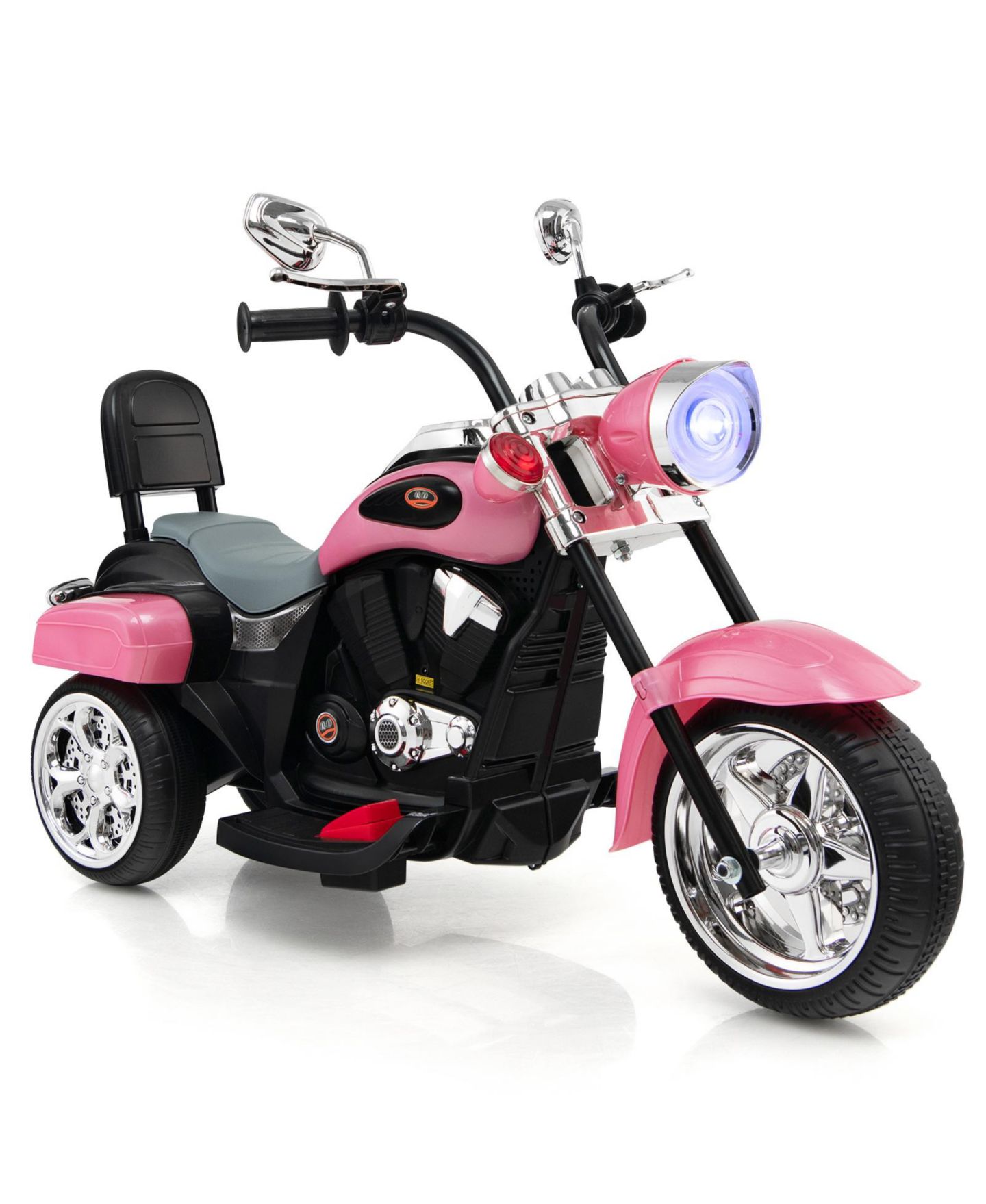 Детская игрушка Mecale 6V Powered 3-Wheel Chopper-Style Motorbike Ride-On, 36"L, Ages 3-6, цвет: Розовый — фото 1