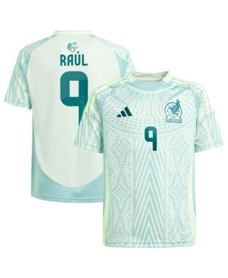 adidas - Big Boys and Girls Raul Jimenez Green Mexico National Team 2024 Away Replica Player Jersey