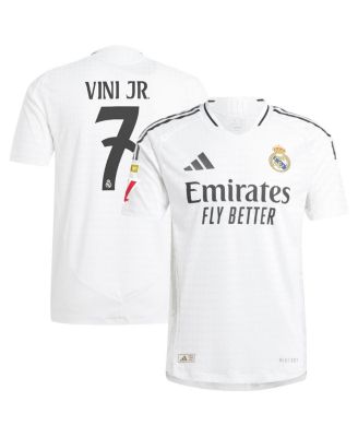adidas - Men's Vini Jr. White Real Madrid 2024/25 Home Authentic Player Jersey