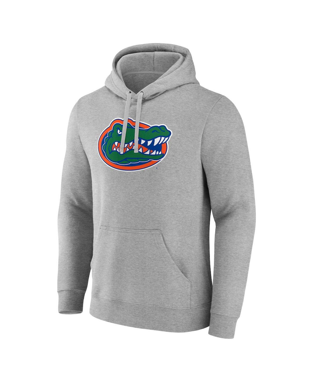 Fanatics Men's Heather Gray Florida Gators Primary Logo Pullover Hoodie