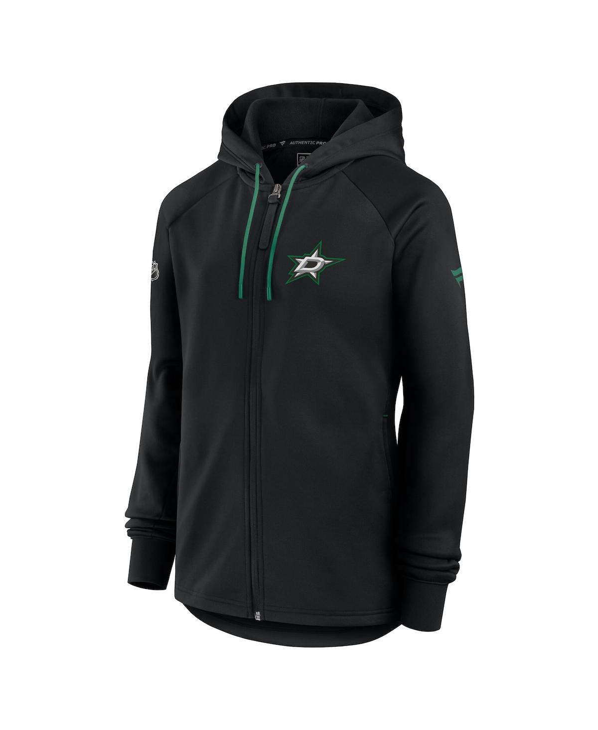 Fanatics Women's Black Dallas Stars Authentic Pro Rink Fleece Full-zip Jacket