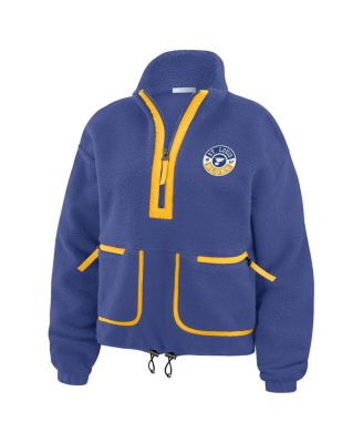 Women's Blue St. Louis Blues Polar Fleece Half-Zip Jacket