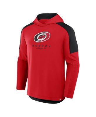 Men's Red Carolina Hurricanes Meta Game Transitional Pullover Hoodie
