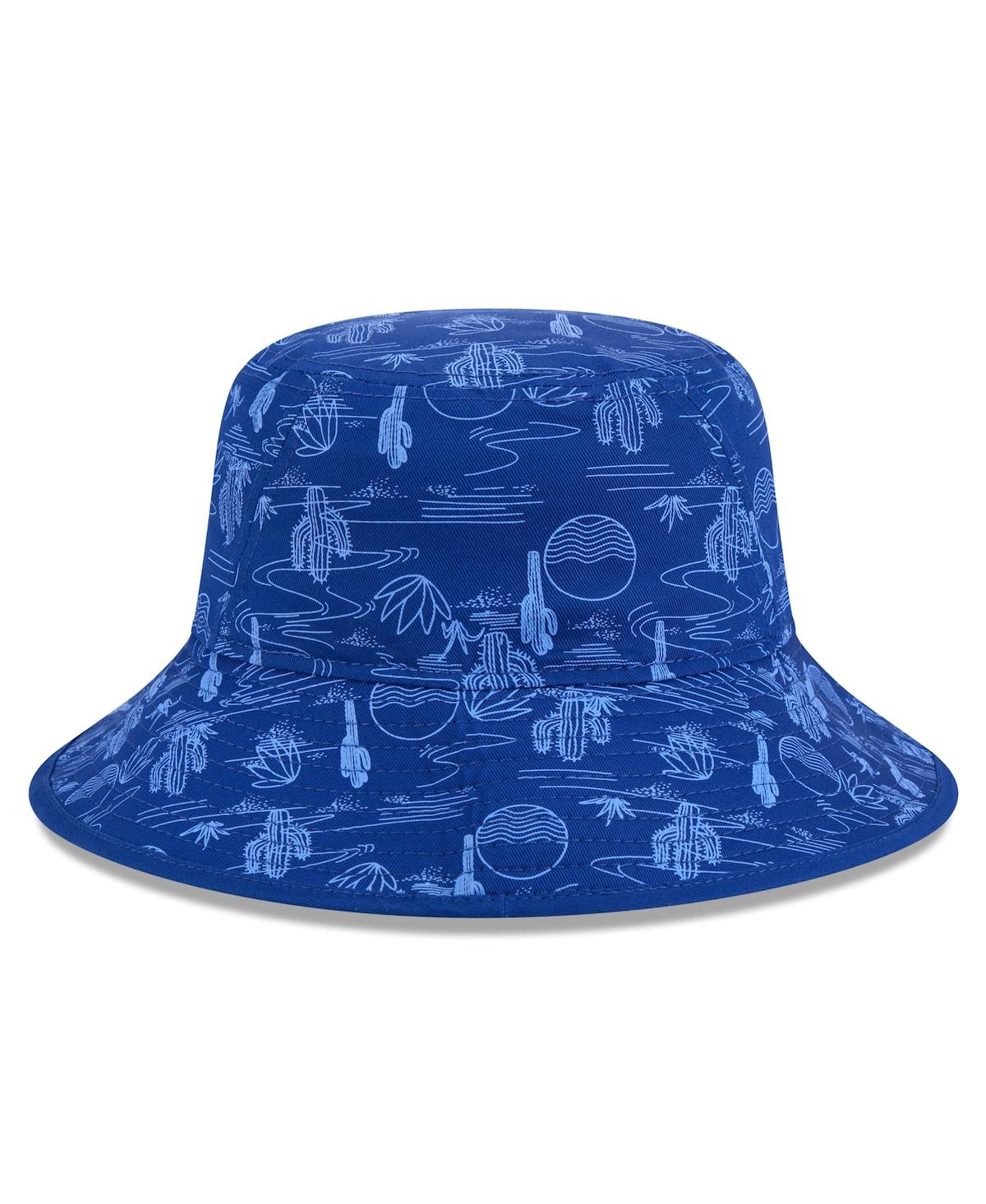 NEW ERA MEN'S ROYAL CHICAGO CUBS 2025 SPRING TRAINING ALL OVER PRINT BUCKET HAT 