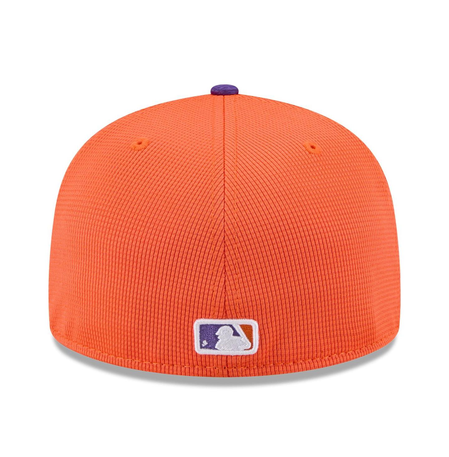 Мужская кепка New Era Orange/Purple San Francisco Giants 2025 City Connect Batting Practice 59FIFTY Fitted Hat — фото 3