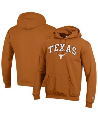 Champion - Men's Texas Orange Texas Longhorns Arch Over Logo Pullover Hoodie