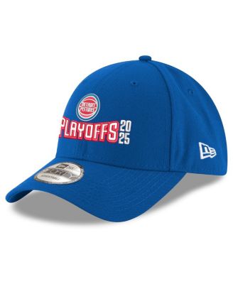 New Era - Men's Blue Detroit Pistons 2025 NBA Playoffs 9FORTY A-Frame M-Crown Adjustable Hat