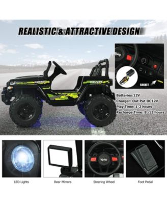 12V Kids Ride-on Jeep Car with 2.4 G Remote Control