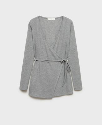 MANGO - Women's Ribbed Knit Cardigan
