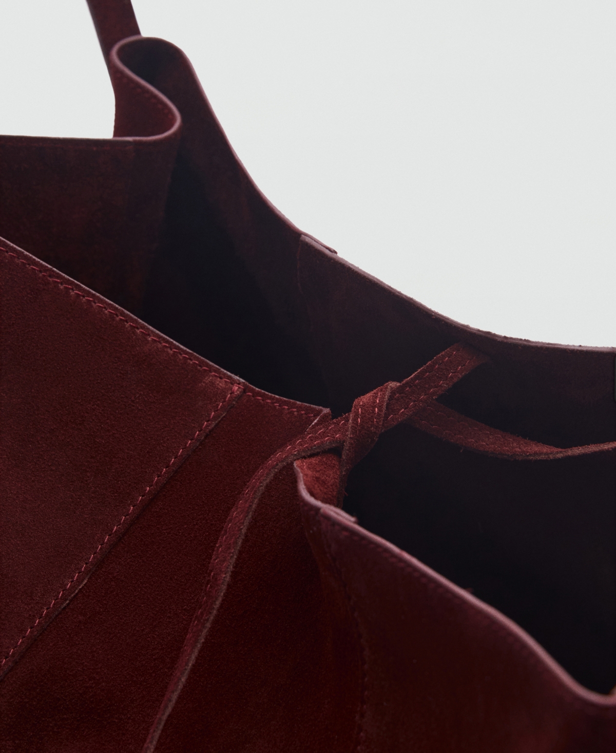 Mango Women's Suede Shopper Bag
