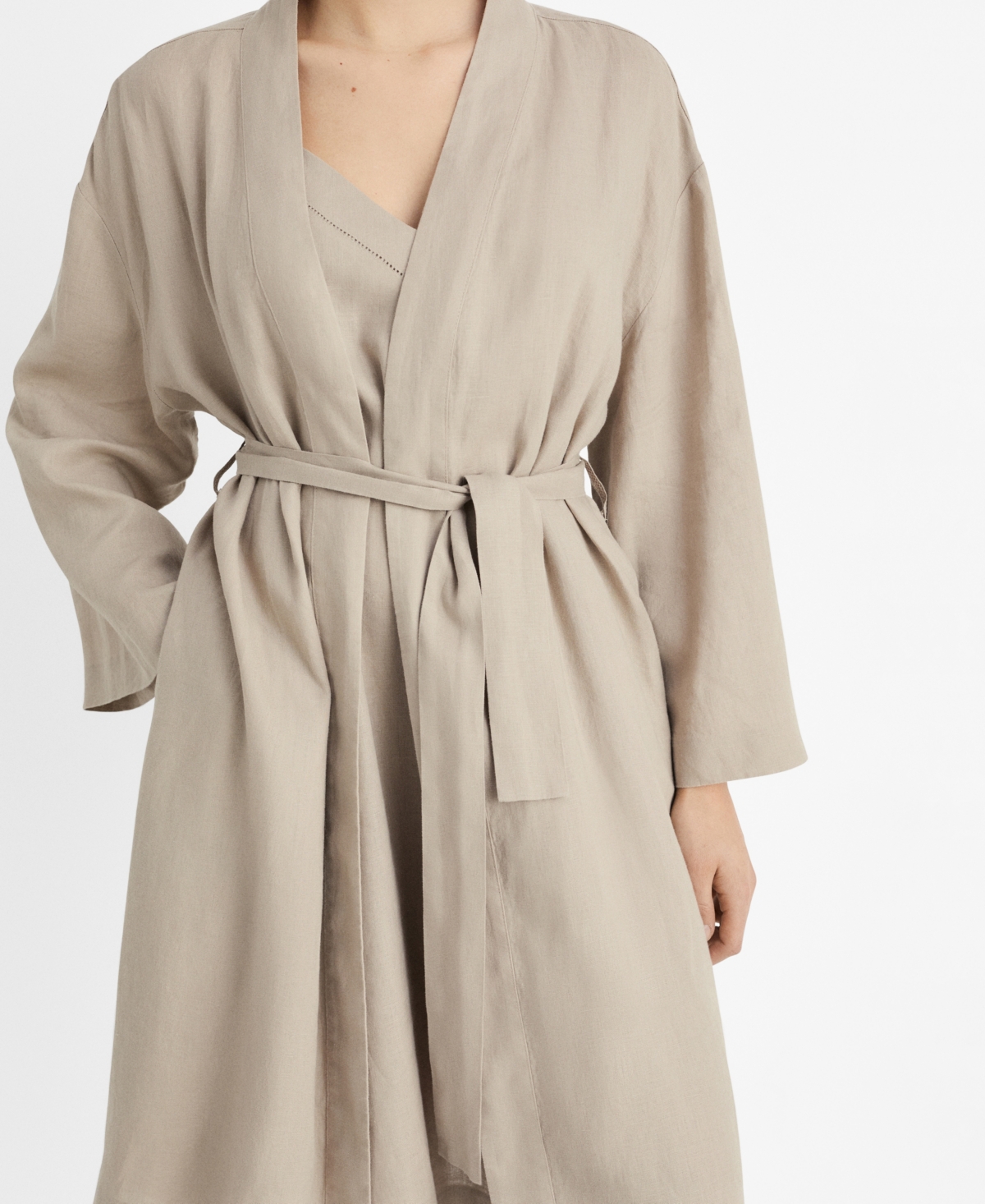 Mango Women's Linen Home Robe