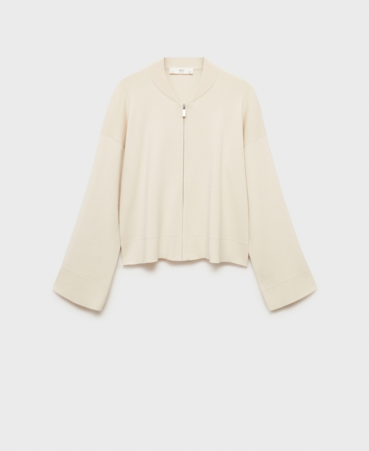 Mango Women's Rib-knit Zipper Jacket