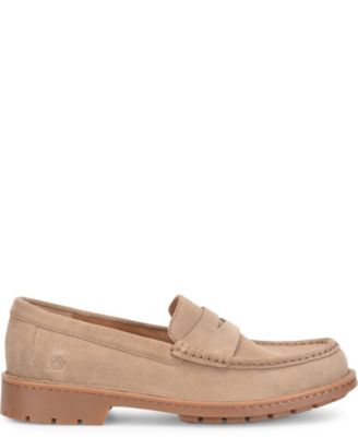 Men's Langley Suede Leather Slip On Penny Loafers