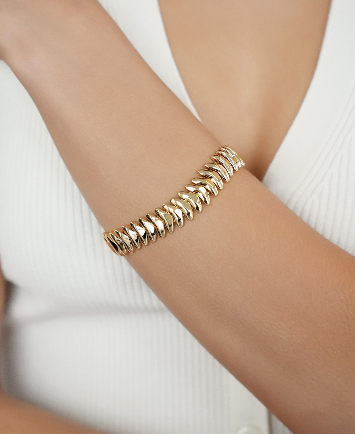 Ettika Metal Moderna Statement Flex Bracelet