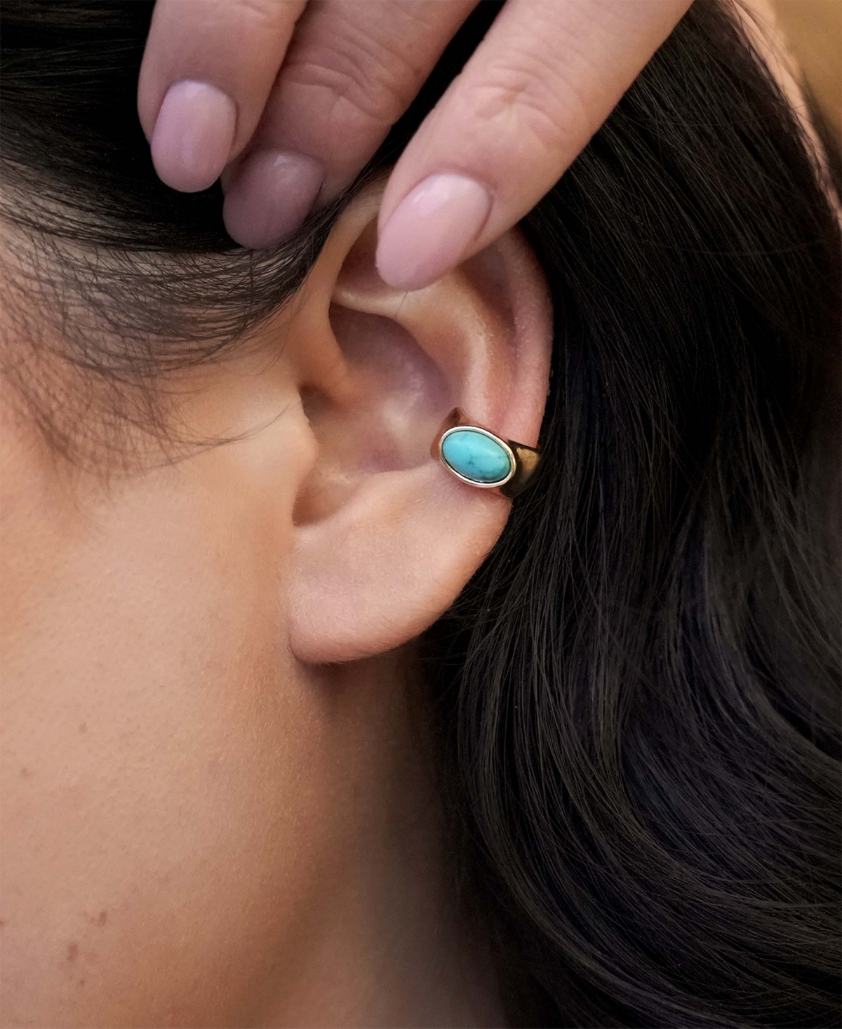 Ettika Turquoise Solstice Turquoise Single Ear Cuff