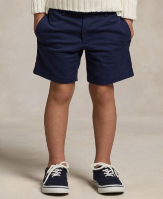 Toddler and Little Boys Straight Fit Stretch Twill Short