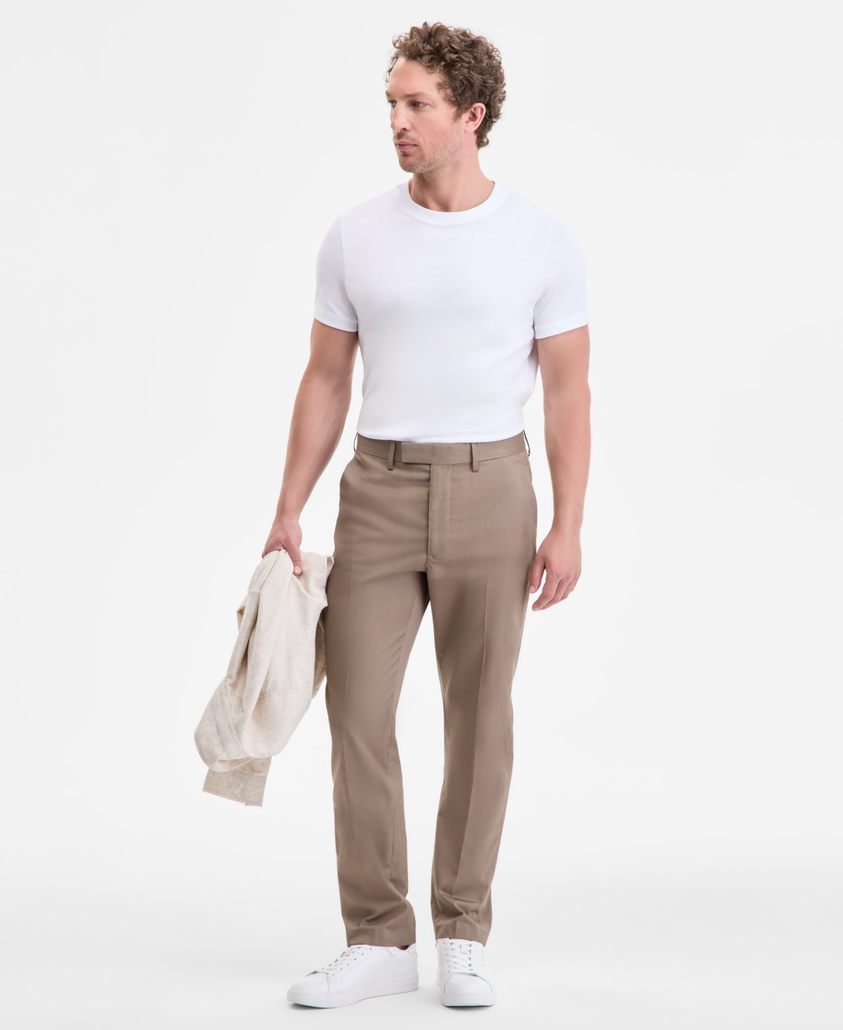 Men's Tab-Front Tech Pants - Chestnut