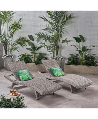 Streamdale Premium Grey Rattan Chaise Lounge Stylish Summertime Comfort